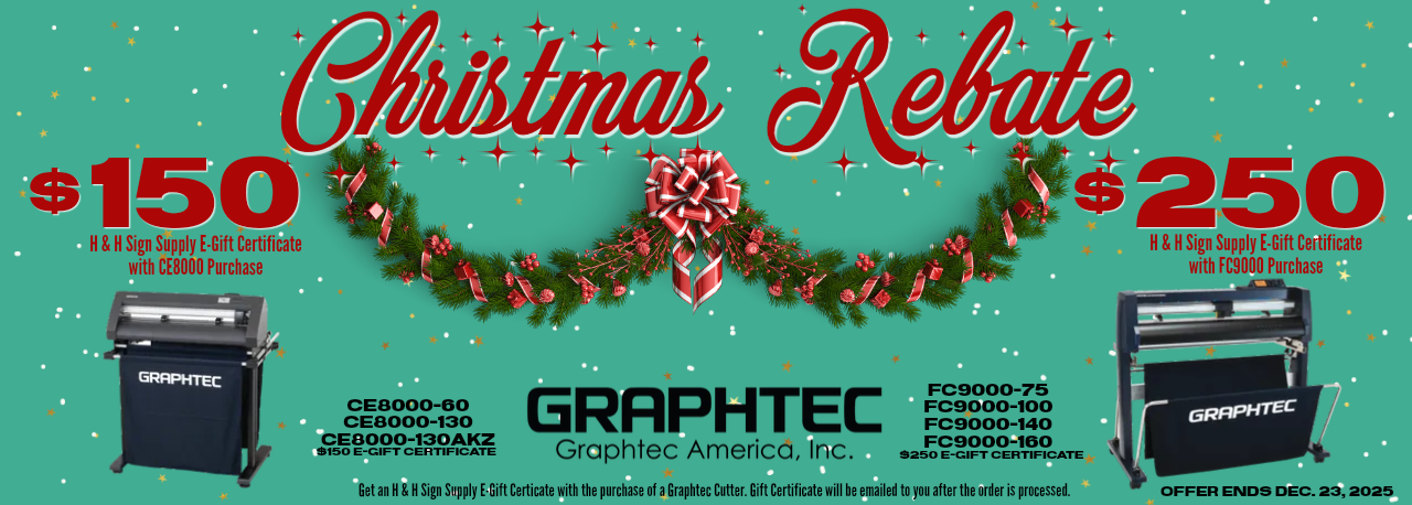 Christmas Rebate on Graphtec Cutters