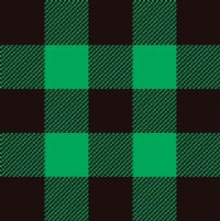 PRE-MASKED Green / Black Buffalo Plaid Heat Transfer Vinyl By The Foot
