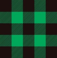 PRE-MASKED Green / Black Buffalo Plaid Heat Transfer Vinyl By The Foot