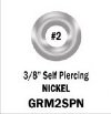 3/8" Self Piercing Nickel Metal Grommets (500 per bag)