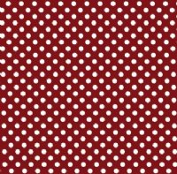 PRE-MASKED Maroon / White Polka Dots Heat Transfer Vinyl By The Foot