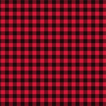 PRE-MASKED Mini Red / Black Buffalo Plaid Heat Transfer By The Foot