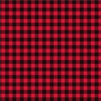 Mini Red / Black Buffalo Plaid Heat Transfer Vinyl By The Foot Pre-Masked