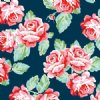 Navy Roses Heat Transfer Vinyl By The Foot Pre-Masked