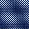 24" Navy / White Polka Dots (Laminated) Vinyl By The Foot