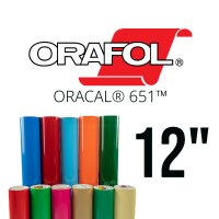 Oracal 651 Adhesive Vinyl in 12 By-The-Foot Rolls