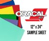 Oracal 651 Permanent Vinyl 12" x 24" Sample Sheet