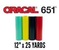 oracal 651 permanent vinyl 12 inch x 25 yards rolls