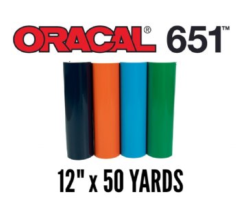  Oracal 651 Permanent Glossy Vinyl - Black - 12x50FT : Arts,  Crafts & Sewing