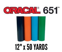 oracal 651 permanent vinyl 12 inch x 50 yards rolls