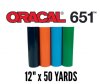 Oracal 651 Permanent Vinyl 12" x 50 Yard