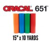 Oracal 651 Permanent Unpunched Vinyl 15" x 10 Yard