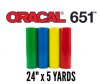 Oracal 651 Permanent Vinyl 24" x 5 Yard
