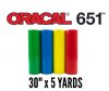 Oracal 651 Permanent Vinyl 30" x 5 Yard