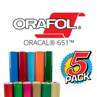 Oracal 651 Permanent Vinyl Build Your Own 5 Pack