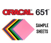 63 Colors Oracal 651 Permanent Outdoor Adhesive Vinyl Sampler Pack