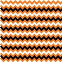 PRE-MASKED Orange Black & White Chevron Heat Transfer Vinyl By The Foot