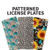 Patterned License Plates