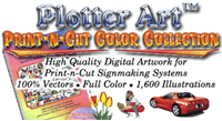 PLOTTER ART PRINT-N-CUT COLOR CLIPART COLLECTION