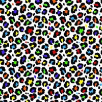 PRE-MASKED Rainbow Cheetah Heat Transfer Vinyl By The Foot