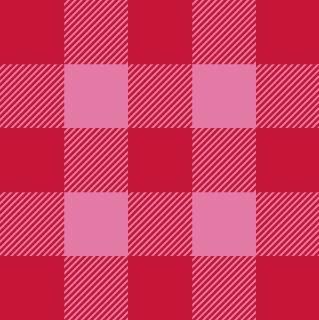 Pink and Red Striped Plaid Vinyl
