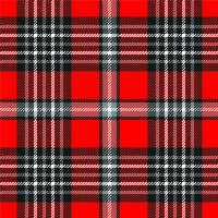 24" Red Plaid (Laminated) Vinyl By The Foot