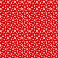 12" Red Snowflake (Laminated) Vinyl By The Foot