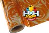 Roses Orange Textile Foil 12" x 25' Roll 