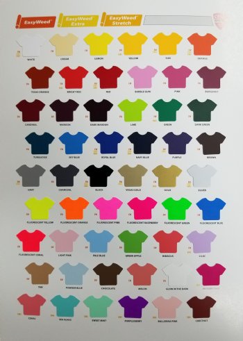Siser Color Guide