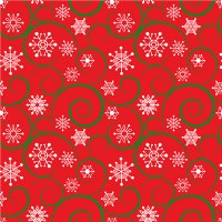 24" Snowflake Swirl (Laminated) Vinyl By The Foot