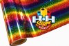 Stars Rainbow Textile Foil 12" x 25' Roll