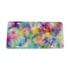 Watercolor Tie Dye Pattern Acrylic License Plate Blank